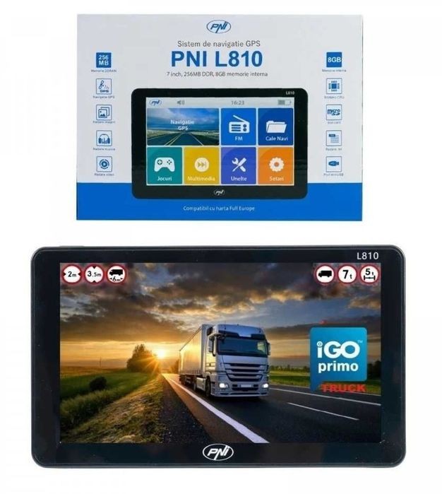 GPS Auto Navigatie AUTOTURISME , GPS TIR,GPS CAMION, GPS IGO PRIMO 3D Full EUROPA 2025