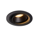 Spot incastrat, NUMINOS MOVE L Ceiling lights, black Indoor LED recessed ceiling light black/black 2700K 20&deg; rotating and pivoting,, SLV