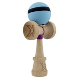 Kendama X Originala, Profesionala, Cyrax, Cupe Mari KING SIZE V3, Rubber Grip, Gaura in Baza, Rulment Metalic, din lemn 18 cm, Ata 62/65 cm, M Bleu/Ne