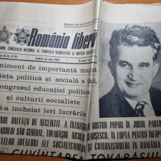 romania libera 26 iunie 1982-cuvantarea lui ceausescu