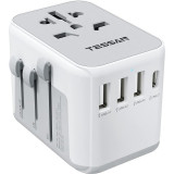 Adaptor International Tessan 633FC, 4xUSB - 3.4A, 10A, USB-C