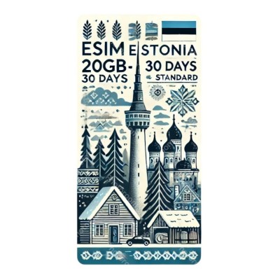 eSIM Estonia 20GB 30Days Standard foto