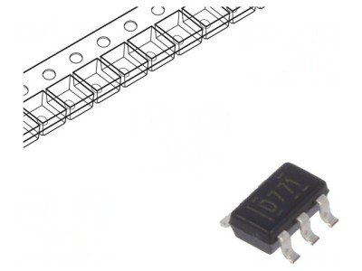 Convertor D/A 12bit 1-Canal 2.7-5.5V SOT23-6 foto