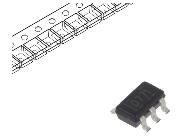 Convertor D/A 12bit 1-Canal 2.7-5.5V SOT23-6