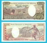 Ruanda (Rwanda) (pick 14) 1000 Francs 1978 aUNC; Bancnotă rară, de colecție