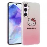 Husa pentru Samsung Galaxy A55 5G A556, Hello Kitty, IML Gradient Electrop Kitty Head, Roz