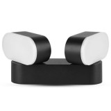 Lampa led oriantabila 12w 3000k alb cald - negru, V-TAC