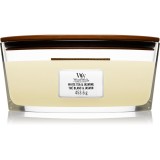 Woodwick White Tea &amp; Jasmine lum&acirc;nare parfumată cu fitil din lemn (hearthwick) 453.6 g