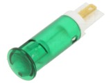 Lampă de control LED verde &Oslash;10mm, plată - APEM QS101XXG02