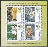 Romania 2006 ,LP.1727a - Cupa Mondiala FIFA - Germania 2006, Bloc, MNH, Nestampilat