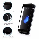 Cumpara ieftin Folie Sticla 5D MyStyle Apple iPhone SE 2 (2020) Margini Negre, Protectie Ecran 9H, Full Glue