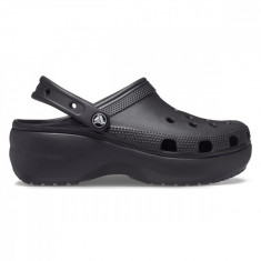 Saboți Crocs Women's Classic Platform Clog Negru - Black