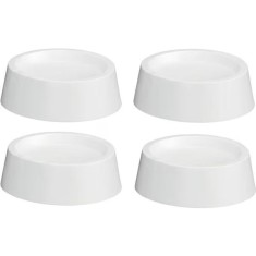 Set 4 suporturi antivribratii pentru masina de spalat, antiderapente, TPR, alb
