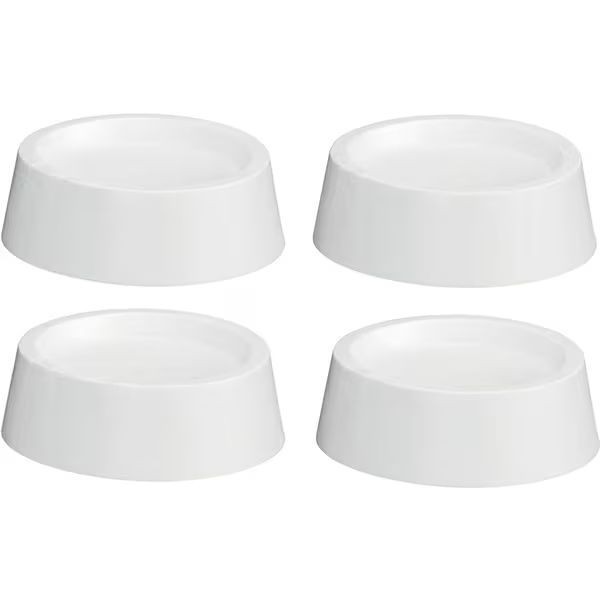 Set 4 suporturi antivribratii pentru masina de spalat, antiderapente, TPR, alb