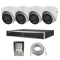 Sistem de supraveghere complet Hikvision IP ,PoE, cu 4 camere, 2MP, Dual Light, microfon, NVR 4 canale, Functii AI, AcuSense, 1x HDD 1TB si cablu UTP