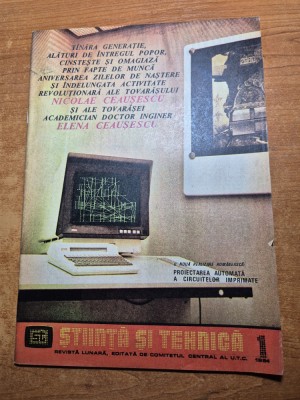 stiinta si tehnica ianuarie 1984 - lasere romanesti foto