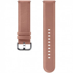 Curea Smartwatch Samsung Galaxy Watch Active 2 Leather Pink foto