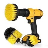Cumpara ieftin Set 3 perii rotative din plastic, de curatat suprafete, covoare, cu adaptor, diferite marimi, pentru bormasina, autofiletanta sau masina de gaurit Pen