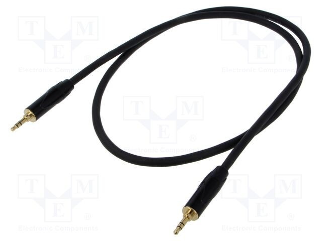 Cablu Jack 3,5mm stereo 1m negru REDS MUSIC