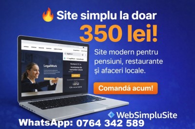Site simplu, numai 350 ron. foto