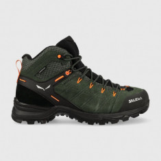 Salewa pantofi Alp Mate Mid barbati, culoarea verde, izolat