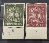 Deutsches Reich-1943-Serie Gold-Schmiedekunst (Michel 860-861) MNH cu Margini 6 9 I și 8 -Bn1
