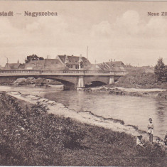 CP SIBIU Hermannstadt Neue Zibinsbrucke ND(1917)