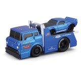 SET CAMION CU PLATFORMA FORD C600 FLATBED 1966 SI MASINUTA FORD MUSTANG GT 1969 SCARA 1 LA 64