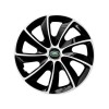 Set 4 Capace Roti potrivite jantelor de 16 inch, pentru Land Rover, model Stig Extra Black &amp; White, Autohelix MSA