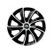 Set 4 Capace Roti potrivite jantelor de 16 inch, pentru Land Rover, model Stig Extra Black &amp; White