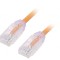 Patch cord TX6A-28 U/UTP Cat6a Cu LSZH Portocaliu 1m