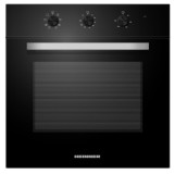 Cuptor incorporabil Heinner HBO-M659GC-GBK, 8 functii, 65 l, Grill, Ventilatie, Iluminare, Geam dublu, Clasa A, Negru