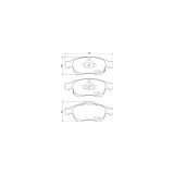 Set placute frana frana disc BREMBO P23165