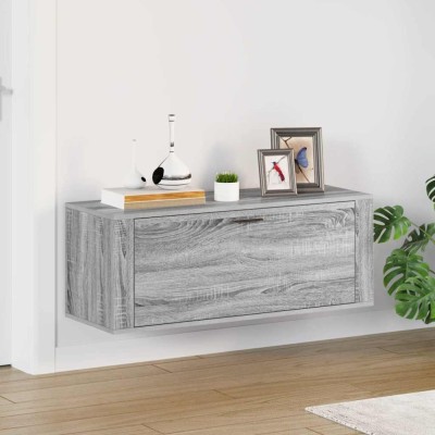 Pantofar de perete, gri sonoma, 100x35x38 cm, lemn prelucrat foto