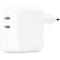 Incarcator retea Apple MNWP3ZM/A, 35W, Dual USB-C, Alb