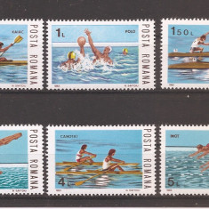 ROMANIA 1983 - LP 1081, SPORTURI NAUTICE, MNH