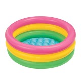 Piscina rotunda gonflabila, multicolora, 86x25cm, vinil, 3 inele