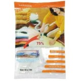Sac pentru vidat haine 80x100cm, transparent, economisitor de spatiu