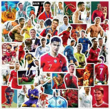 Cumpara ieftin Set 50 stickere abțibilduri stickers Cristiano Ronaldo Portugalia Real