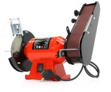 Polizor de banc 1800W piatra disc 150mm si banda cu maner transport (M79209)