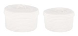 Cumpara ieftin Set 2 cosuri depozitare alb Candor &Oslash;20x13h; &oslash;23x16h
