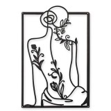 Fata cu flori-decoratiune metalica NY-65