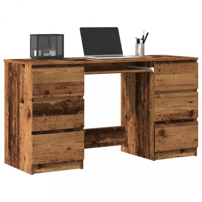 Gossi birou de scris, lemn prelucrat, 140x50x77 cm, lemn prelucrat