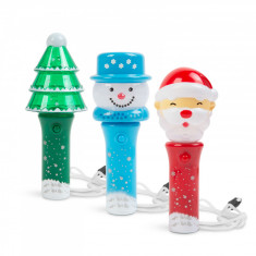 Mini-felinar de Crăciun – cu LED – 13,5 cm – 3 feluri
