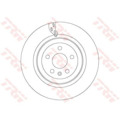 Set disc frana Tesla Model S (5yjs) 09.12-, Model X (5yjx) 09.13-, Spate, 365X28mm, ventilat, TRW foto