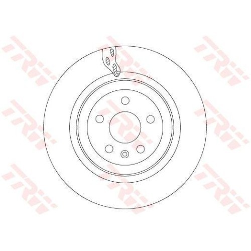 Set disc frana Tesla Model S (5yjs) 09.12-, Model X (5yjx) 09.13-, Spate, 365X28mm, ventilat, TRW