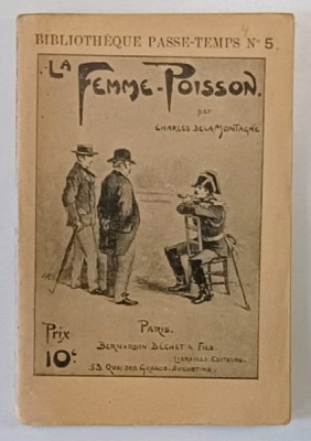 LA FEMME - POISSON par CHARLES DELAMONTAIGNE , CCA. 1900 foto