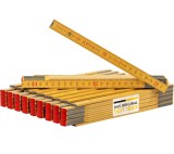 Cumpara ieftin Set 5 rule pliabile 2 m STABILA Tip 607, galben, scala metrica, din lemn certificat PEFC, rezistente si precise