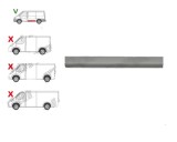 Panou lateral Ford Transit (V184/5) 05.2000-04.2006(Model Scurt ), Ford Transit/Tourneo (V347/8) 05.2006-04.2013 , partea Stanga, Inferior; L=1194mm,, Rapid