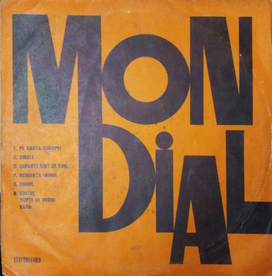 LP: MONDIAL - PE HARTA EUROPEI, ELECTRECORD, ROMANIA 1974, G/VG foto